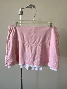 adidas Pink Athletic Skort with Built-In Shorts